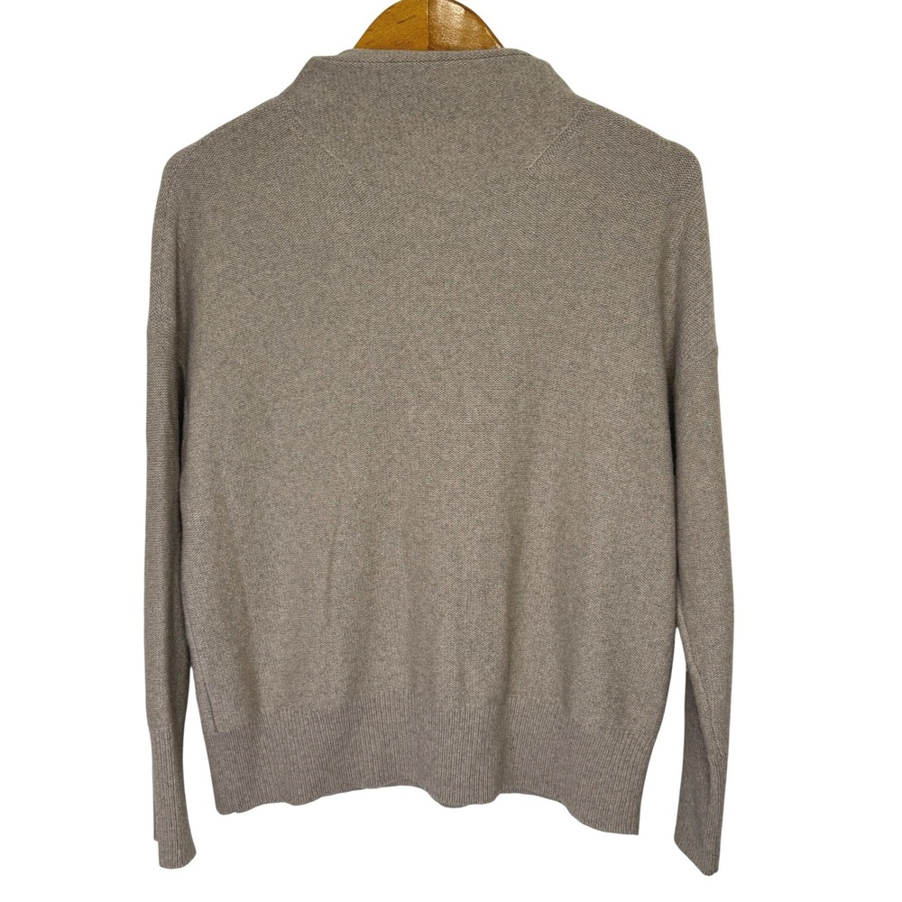 Outerknown Mockneck Cashmere/Wool Sweater Mens XS Tan/Oatmeal - Picture 2 of 8